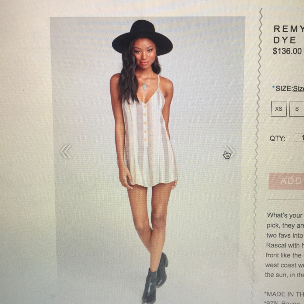 Show Me Your MuMu Remy Romper - Picture 3 of 4